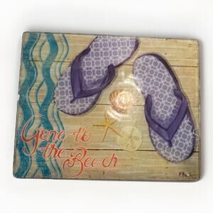 LS Arts Cheese Cutting Board Paul Brent Gone to the Beach